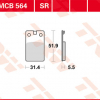 TRW Scheibenbremsbeläge MCB 564 SR ohne ABE