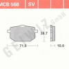 TRW Scheibenbremsbeläge MCB 568 mit ABE