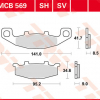 TRW Scheibenbremsbeläge MCB 569 SH mit ABE