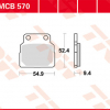 TRW Scheibenbremsbeläge MCB 570 mit ABE