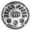Speaker Scheinwerfer mit adaptivem Fahrlicht (Kurvenlicht) Typ 8790 - 7 Zoll Gehäuse - chrom - E-geprüft