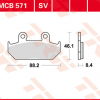 TRW Scheibenbremsbeläge MCB 571 SV mit ABE