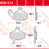 TRW Scheibenbremsbeläge MCB 573 mit ABE