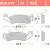 TRW Scheibenbremsbeläge MCB 574 mit ABE