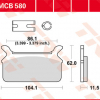 TRW Scheibenbremsbeläge MCB 580 mit ABE