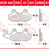 TRW Scheibenbremsbeläge MCB 582 RSI ohne ABE