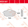 TRW Scheibenbremsbeläge MCB 587 mit ABE