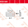 TRW Scheibenbremsbeläge MCB 589 mit ABE