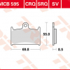 TRW Scheibenbremsbeläge MCB 595 CRQ ECE R90 homologiert