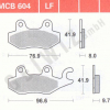 TRW Scheibenbremsbeläge MCB 604 mit ABE