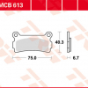 TRW Scheibenbremsbeläge MCB 613 LF mit ABE