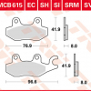 TRW Scheibenbremsbeläge MCB 615 SI mit ABE