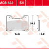 TRW Scheibenbremsbeläge MCB 622 SV mit ABE