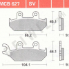 TRW Scheibenbremsbeläge MCB 627 mit ABE