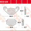 TRW Scheibenbremsbeläge MCB 628 mit ABE