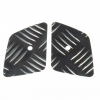 Opticparts Beifahrer-Trittbleche, Alu-Riffelblech für CPI Hussar,Oliver