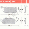TRW Scheibenbremsbeläge MCB 631 mit ABE