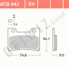 TRW Scheibenbremsbeläge MCB 642 mit ABE
