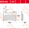 TRW Scheibenbremsbeläge MCB 642 SV mit ABE