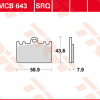 TRW Scheibenbremsbeläge MCB 643 SRQ ohne ABE
