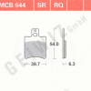 TRW Scheibenbremsbeläge MCB 644 mit ABE