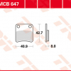TRW Scheibenbremsbeläge MCB 647 mit ABE