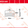 TRW Scheibenbremsbeläge MCB 649 mit ABE