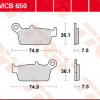 TRW Scheibenbremsbeläge MCB 650 mit ABE
