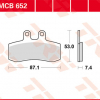 TRW Scheibenbremsbeläge MCB 652 mit ABE