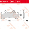 TRW Scheibenbremsbeläge MCB 656 SV mit ABE