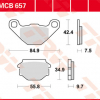 TRW Scheibenbremsbeläge MCB 657 mit ABE
