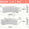 TRW Scheibenbremsbeläge MCB 658 mit ABE