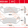 TRW Scheibenbremsbeläge MCB 658 SV mit ABE
