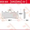 TRW Scheibenbremsbeläge MCB 659 CRQ ECE R90 homologiert