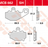 TRW Scheibenbremsbeläge MCB 662 SH mit ABE
