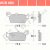 TRW Scheibenbremsbeläge MCB 665 mit ABE