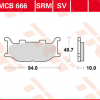 TRW Scheibenbremsbeläge MCB 666 SRM mit ABE