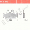 TRW Scheibenbremsbeläge MCB 673 mit ABE