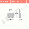 TRW Scheibenbremsbeläge MCB 674 mit ABE