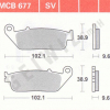 TRW Scheibenbremsbeläge MCB 677 mit ABE (ersetzt MCB599)