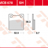 TRW Scheibenbremsbeläge MCB 678 SH mit ABE