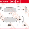 TRW Scheibenbremsbeläge MCB 682 SV mit ABE