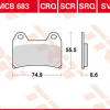 TRW Scheibenbremsbeläge MCB 683 CRQ ECE R90 homologiert