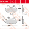 TRW Scheibenbremsbeläge MCB 684 EC mit ABE