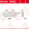 TRW Scheibenbremsbeläge MCB 685 SRM mit ABE