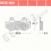 TRW Scheibenbremsbeläge MCB 685 mit ABE