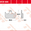 TRW Scheibenbremsbeläge MCB 686 mit ABE