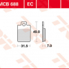 TRW Scheibenbremsbeläge MCB 688 EC mit ABE