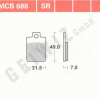 TRW Scheibenbremsbeläge MCB 688 mit ABE