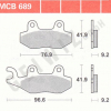 TRW Scheibenbremsbeläge MCB 689 mit ABE